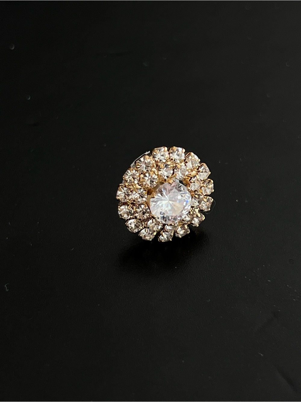 Single earring-Kate Spade New York pavé halo stud earring